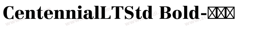 CentennialLTStd Bold字体转换